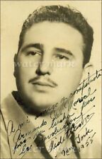 FIDEL CASTRO EX-PRESIDENTE CUBA 1955 REIMPRESSÃO FOTO ASSINADA TAMANHO 8"X11".#2, usado comprar usado  Enviando para Brazil