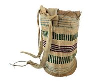 Usado, Antiga Casca de Milho Tecido Nativa Americana Nez Perce "Sally Bag" Bolsa Balde comprar usado  Enviando para Brazil