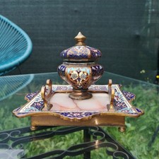 Magnifique encrier bronze d'occasion  Steenwerck