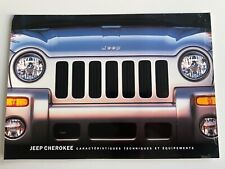 Usado, Brochura francesa JEEP CHEROKEE Sport Jamboree equipamento limitado especificações cores 2002 comprar usado  Enviando para Brazil