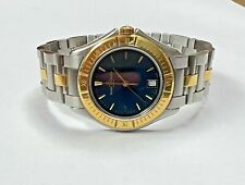 Relógio masculino Baume & Mercier Geneve 2668236 35mm dois tons aço inoxidável mostrador azul comprar usado  Enviando para Brazil