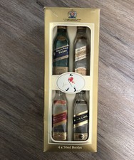 Johnnie Walker 4 x 50ml garrafas vazias uísque escocês OURO azul VERMELHO preto rótulo comprar usado  Enviando para Brazil