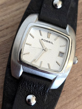 Vintage Damski zegarek na rękę Fossil JR 8930 Skórzany pasek Analogowy zegarek kwarcowy, używany na sprzedaż  Wysyłka do Poland