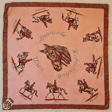 Usado, LENÇO ÁUSTRIA VINTAGE VIENA ESCOLA DE EQUITAÇÃO ESPANHOLA EQUESTRE ACETATO 27" QUADRADO comprar usado  Enviando para Brazil