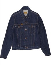 Jaqueta jeans masculina MAVERICK Reino Unido 38 média azul marinho algodão DL07, usado comprar usado  Enviando para Brazil