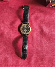 Relógio masculino Stuhrling original 38mm mostrador preto e pulseira, nova bateria janela exclusiva comprar usado  Enviando para Brazil