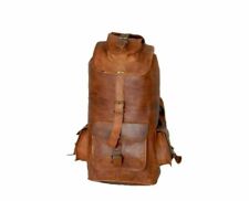 Mochila De Cuero Vintage Genuine Desire Para Laptop Rucksack Mensajero Satchel segunda mano  Embacar hacia Argentina