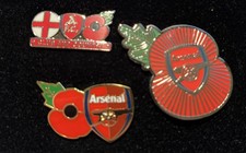 Arsenal poppy badges for sale  WOKING