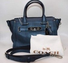 Bolsa satchel Coach Swagger 27 Carryall em couro metálico seixo, usado comprar usado Bolsa satchel Coach Swagger 27 Carryall em couro metálico seixo, usado comprar usado  Enviando para Brazil