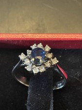 Weissgoldring karat blauen gebraucht kaufen  Dorsten