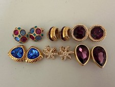 Lote de 6 brincos com clipe Swarovski, usado comprar usado  Enviando para Brazil
