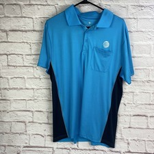 Usado, Camisa polo masculina AT&T grande ajuste seco desempenho uniforme de trabalho manga curta comprar usado  Enviando para Brazil