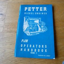 Petter pjm diesel for sale  HULL