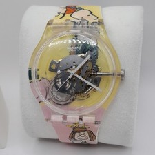 Swatch peanuts skeleton for sale  LEICESTER