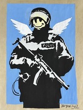Banksy coa quadro usato  Spedire a Italy