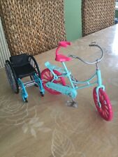 Barbie wheelchair bicycle for sale  BURRY PORT