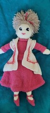 Knitted doll handmade for sale  PETERBOROUGH