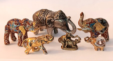Lot elephants émail d'occasion  Igny