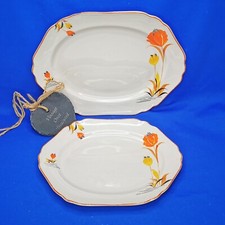 Floral serving platters for sale  PULBOROUGH