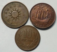 LOTE DE 3 MONEDAS DEL MUNDO EXTRANJERO, *ENVÍO GRATUITO* VER FOTOS (#30) segunda mano  Embacar hacia Mexico