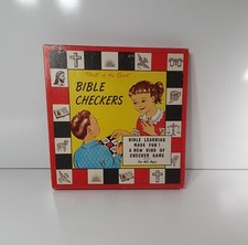Damas bíblicas vintage jogo de tabuleiro infantil Warner Press feito nos EUA completo comprar usado  Enviando para Brazil