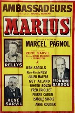 Affiche marius 1967. d'occasion  France