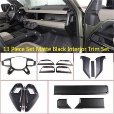 Matte Black Interior Kit Center Control Trim Set Cover For LR Defender 110 20-22 comprar usado  Enviando para Brazil