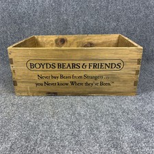 Caixa de madeira vintage Boyds Bears & Friends 17 1/2" x 12" x 7 1/4" Dovetail comprar usado  Enviando para Brazil