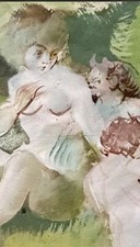 Antique painting animated d'occasion  Expédié en Belgium