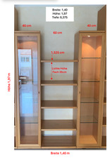 Hülsta schrank glastüren gebraucht kaufen  Darmstadt