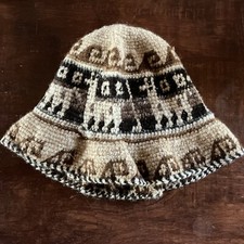 Chapéu balde artesanal peruano feito à mão 100% lã de alpaca fina todo natural comprar usado  Enviando para Brazil