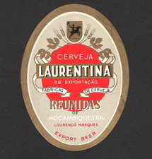 Etiqueta de cerveja Cerveja Laurentina, Lourenco Marques, Moçambique, África, década de 1950? comprar usado  Enviando para Brazil