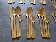 Gold besteck set gebraucht kaufen  Dülmen