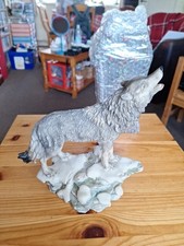 Resin wolf statue for sale  TELFORD