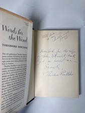 SIGNED Theodore ROETHKE / WORDS FOR THE WIND 1st Edition 1957 - Long Inscription comprar usado  Enviando para Brazil