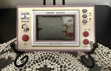 Juego y reloj Nintendo vintage Snoopy Tennis portátil 1982 funciona-necesita cubierta segunda mano  Embacar hacia Mexico