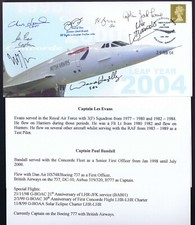 Concorde anni.cover signed for sale  GUILDFORD