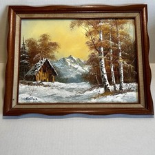 Wallace signed oil for sale  Mediapolis