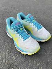 ASICS GEL NIMBUS 18 Branco Azul Amarelo Feminino 8,5 EUA 40 EUR comprar usado  Enviando para Brazil