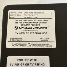 Lithonia lighting 400m for sale  Denton