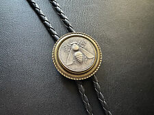 Colar de casamento retrô grego abelha moeda bolo gravata vintage ocidental cowboy, usado comprar usado  Enviando para Brazil