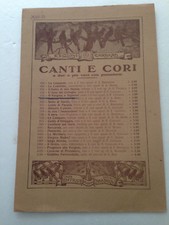 Vecchio spartito canti usato  Tivoli