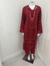 New red embroided for sale  OLDHAM