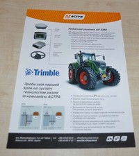 Fendt Tractor + Trimble Broszura rolnicza Broszura Broszura RU na sprzedaż  PL