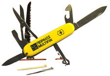 Usado, Faca dobrável multi-ferramenta "VICTORINOX" Huntsman 1.3713 Yellow Swiss Army c.1993's comprar usado  Enviando para Brazil