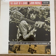 John mayall diary for sale  SITTINGBOURNE