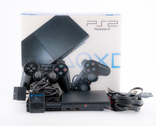Sony PlayStation 2 PS2 Slim Console + Controller + Memory Card 8MB + Box Testata, usado comprar usado  Enviando para Brazil
