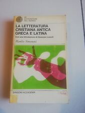 Letteratura cristiana antica usato  Italia