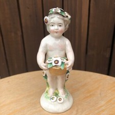 Porcelain cherub figurine for sale  LEIGHTON BUZZARD
