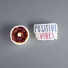 Adesivos Sprinkle Donut Positive Vibes - iPhone Android laptop tablet garrafa copo comprar usado  Enviando para Brazil